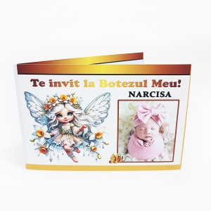 Invitatie Botez Dubla Narcisa 2