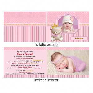 Invitatie Botez Dubla Ursulet 2