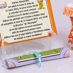 Invitatie Botez Papirus Pitic - Img 3