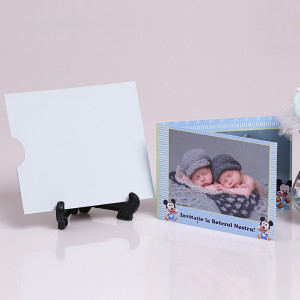Invitatie Gemeni Dubla 2-Mickey Var 1 - Img 4