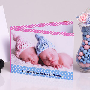 Invitatie Gemeni Dubla Strumf-Strumfita - Img 2