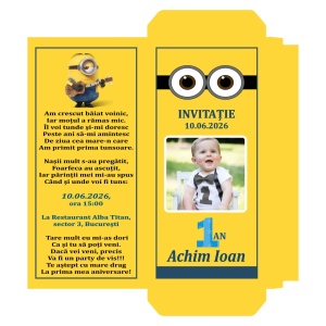 Invitatie Mot Ciocolata B6