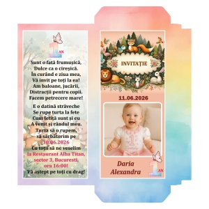 Invitatie Mot Ciocolata F3