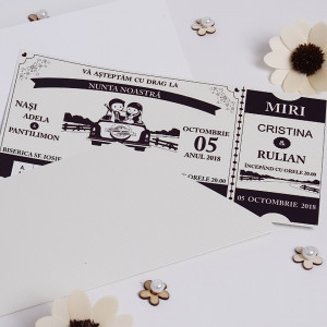 Invitatie Nunta BBS7 Tiket - Img 5