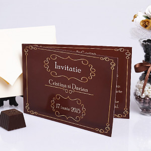 Invitatie Nunta Chocolate