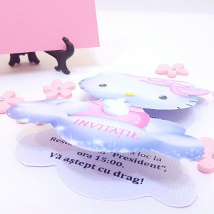 InvitatiI Botez Contur Hello Kitty 3 - Img 5