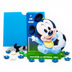 Invitatii Botez Contur Mickey Mouse 15 - Img 2