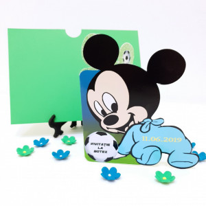 Invitatii Botez Contur Mickey Mouse 16 - Img 2