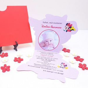 Invitatii Botez Contur Minnie Mouse 4 - Img 4