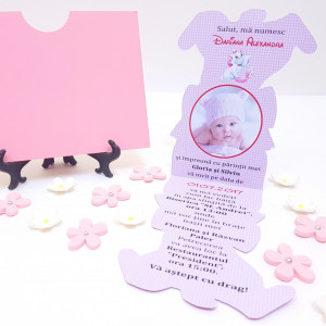 Invitatii Botez Contur Pisicile Aristocrate 3 - Img 4