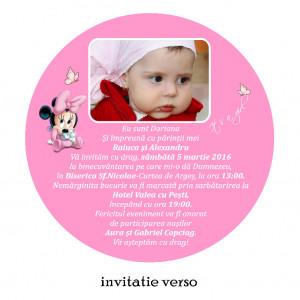 Invitatii Botez Rotunde Minnie Mouse 4 - Img 3