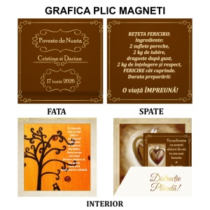 Magnet cu Plic Poveste Chocolate
