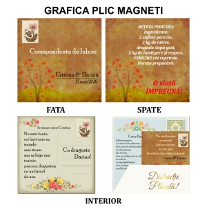 Magnet cu Plic Poveste Corespondenta