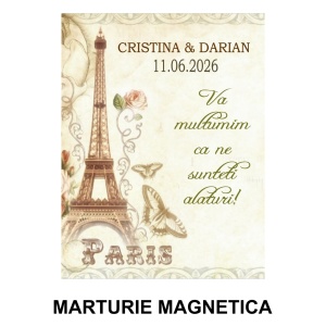 Magnet cu Plic Poveste Paris In Love 1 - Img 2