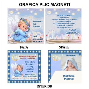 Marturie Magnet cu Plic Poveste 15