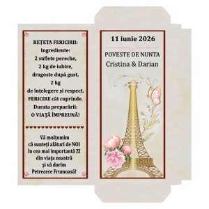 Marturii Nunta Ciocolata Paris In Gold