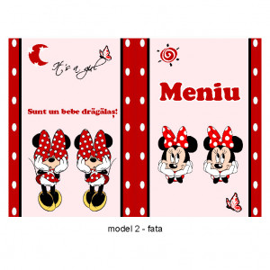 Meniu Botez Gemeni Simplu Minnie Mouse 2 - Img 2