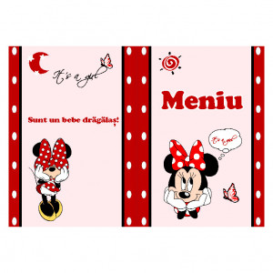 Meniu Botez Simplu Fetite Minnie Mouse 2 - Img 2