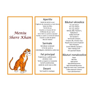 Meniu Botez Tigger