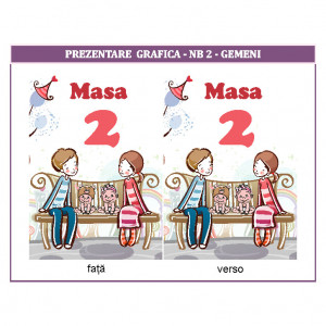 Nr de masa 2 in 1 Nunta-Botez NB2 - Img 4