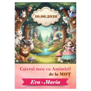 Caiet Amintiri Mot Padurea Fermecata