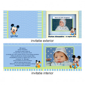 Invitatie Botez Dubla Mickey Mouse 1 - Img 3