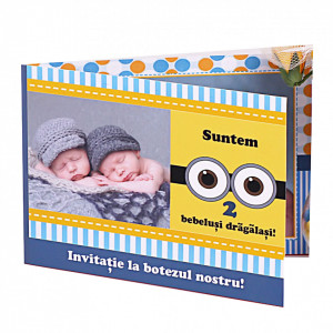 Invitatie Gemeni Dubla 2-Minioni