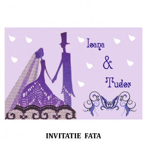 Invitatie Nunta Carte Postala INCP16