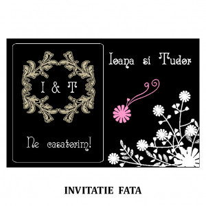 Invitatie Nunta Carte Postala INCP20