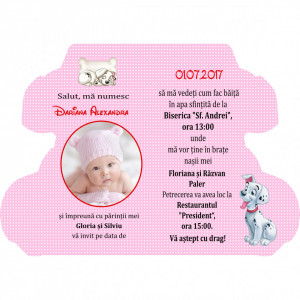 Invitatii Botez Contur Dalmatian F3 - Img 4