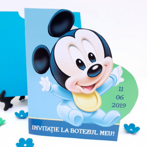 Invitatii Botez Contur Mickey Mouse 9 - Img 3