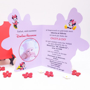 Invitatii Botez Contur Minnie Mouse 5 - Img 5
