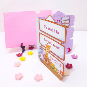 Invitatii Botez Contur ZOO F - Img 4