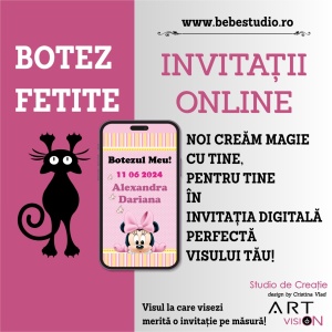 Invitatii Electronice Botez Fetite - Minnie Mouse - Img 6