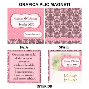 Magnet cu Plic Poveste Pink