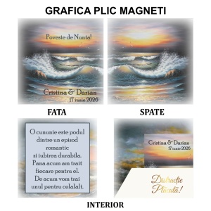 Magnet cu Plic Poveste Romantic