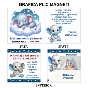 Marturie Magnet cu Plic Poveste 21 - Img 7