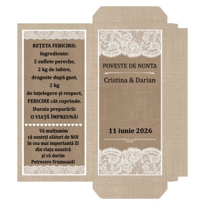 Marturii Nunta Ciocolata Rustic