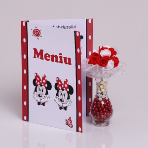 Meniu Botez Gemeni Simplu Minnie Mouse 2