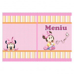Meniu Botez Simplu Fetite Minnie Mouse 1 - Img 2