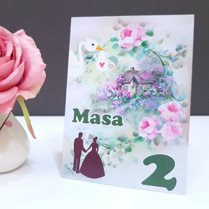 Nr de masa 2 in 1 Nunta-Botez NB10