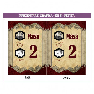 Nr de masa 2 in 1 Nunta-Botez NB5 - Img 3