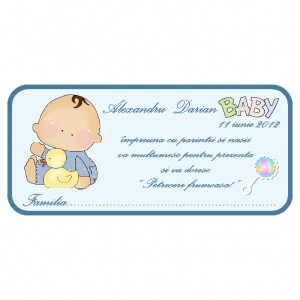 Plic Botez Bebe 42
