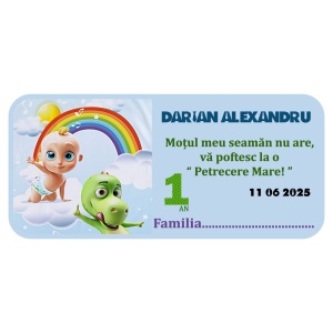 Plic Mot Bebe Curcubeu
