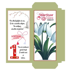 1 Martie - Cutie Ciocolata Martisor Mod 32