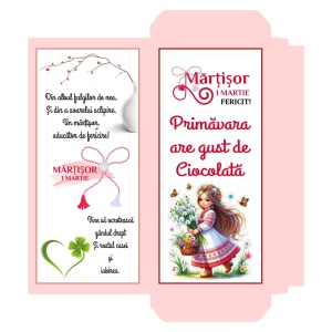 1 Martie - Cutie Ciocolata Martisor Mod 40