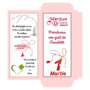 1 Martie - Cutie Ciocolata Martisor Mod 42