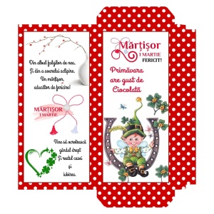 1 Martie - Cutie Ciocolata Martisor Mod 44