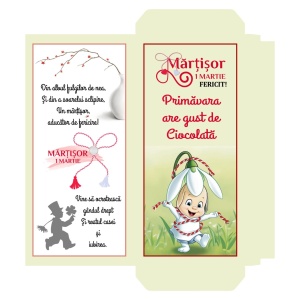 1 Martie - Cutie Ciocolata Martisor Mod 48