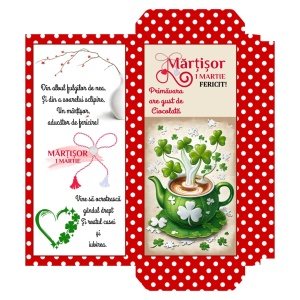 1 Martie - Cutie Ciocolata Martisor Mod 50